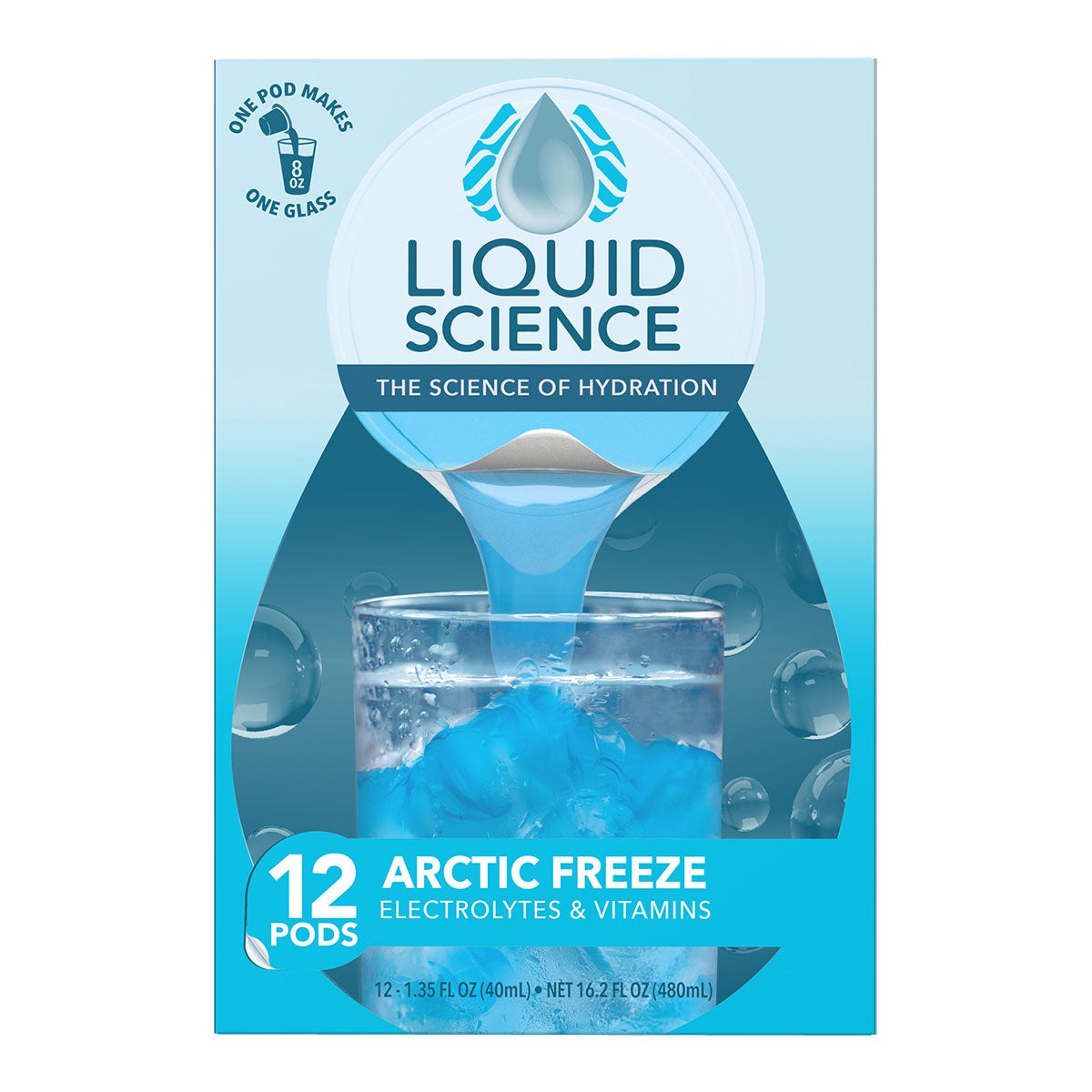 Arctic freeze rapid hydration pods