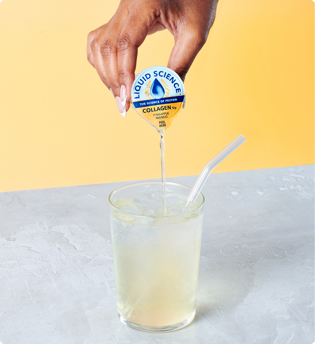 Pineapple mango collagen protein pods